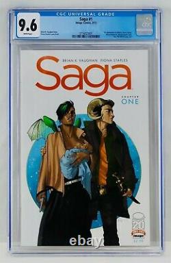 Saga #1 CGC 9.6 White Pages Image Comics First Print 1st Printing NM+ Key Grail
