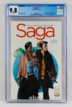 Saga #1 CGC 9.8 White Pages Image Comics First Print 1st Printing NM/MT Hot Key
