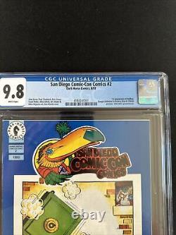 San Diego Comic-Con Comics #2 CGC 9.8 1st App of Hellboy White Pages Dark Horse
