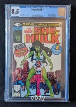 Savage She-Hulk (1980) #1 CGC VF+ 8.5 White Pages Origin and 1st Appearance