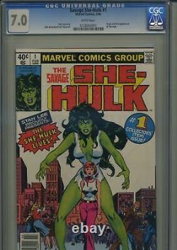 Savage She-Hulk 1 CGC 7.0 White Pages