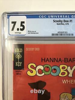 Scooby Doo #1 1970 Gold Key CGC 7.5 White Pages 1st Appearance Of The Whole Gang