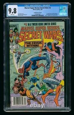 Secret Wars #3 (1984) Cgc 9.8 Canadian Price Variant Cpv White Pages