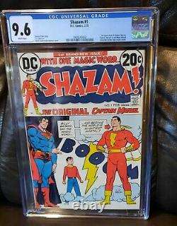 Shazam #1 CGC 9.6 NM+ First Captain Marvel & Family Appearance DC White Pages