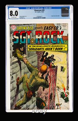 Showcase No. 45 (Sgt Rock), CGC 8.0 Off-white pages Highest Grade on eBay