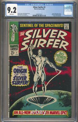 Silver Surfer 1 CGC 9.2 1st Silver Surfer WHITE PAGES