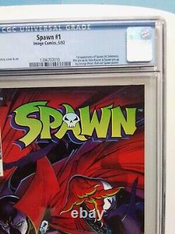 Spawn #1 1992 9.6 Cgc Universal Grade White Pages Image Comics