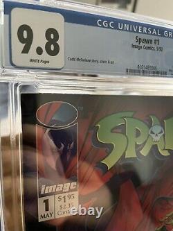 Spawn 1 CGC 9.8 1992 White Pages (misprint Error Inside Cover A) Rare