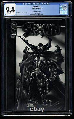 Spawn #1 CGC NM 9.4 White Pages Black and White Variant McFarlane