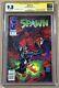 Spawn #1 Newsstand Edition Cgc 9.8 Ss Signed By Todd Mcfarlane White Pages