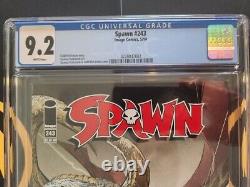 Spawn 243 CGC 9.2 White Pages Rare Lowest Printed Spawn Book Ever
