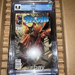 Spawn #3 Newsstand 92' CGC 9.8 White Pages New Slab
