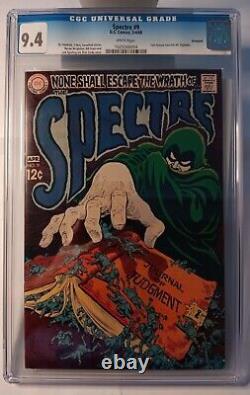 Spectre # 9 D. C. Comics, 3-4/1969 CGC 9.4 White Pages Savannah Copy