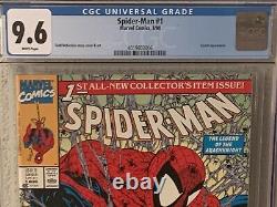 Spider-Man #1 CGC 9.6 White Pages Marvel 1990 Todd McFarlane Cover KEY MCU