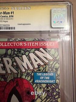 Spider-Man 1 cgc 9.6 Signed By Stan Lee White Pages Todd McFarlane