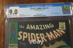 Spider-Man #55 Dec 1967 CGC 9.0 Off-White to White Pages