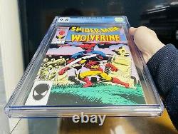 Spider-Man vs Wolverine 1 CGC 9.8 White Pages (1st app of Charlemagne)