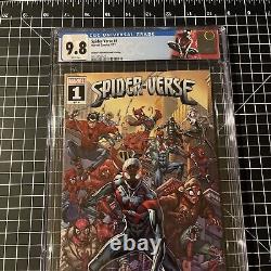 Spider-Verse #1 CGC 9.8 White Pages Walmart Variant Nauck Cover? Custom Label