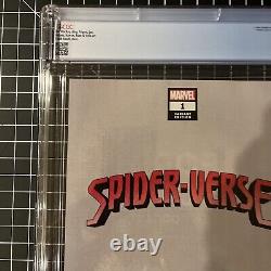 Spider-Verse #1 CGC 9.8 White Pages Walmart Variant Nauck Cover? Custom Label