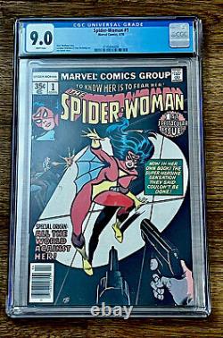 Spider Woman #1 (Marvel 1978) New Costume & Origin CGC 9.0 White Pages