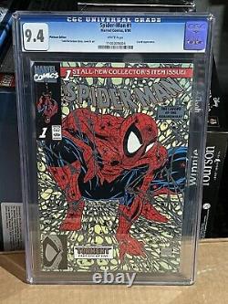 Spiderman #1 Platinum 1990 CGC 9.4 WHITE PAGES