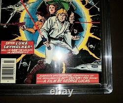 Star Wars 1 CGC 9.8 1977, White Pages, Newsstand, Grail / Key