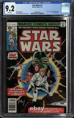 Star Wars #1 Cgc 9.2 Nm- (1977 Marvel) White Pages, First Printing- A New Hope