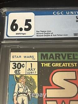 Star Wars #1 Newsstand. CGC Graded 6.5 White Pages. 1977. Marvel