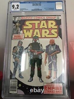 Star Wars 42, CGC 9.2, Newsstand, White Pages 1st Boba Fett Appearance