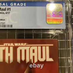 Star Wars Darth Maul #1 (2017) Animation Variant CGC Comic 9.8 White Pages