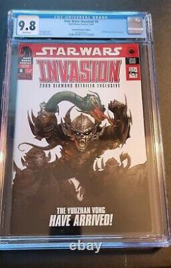 Star Wars Invasion #0 Diamond Retailer Variant CGC 9.8 White Pages Only 1000