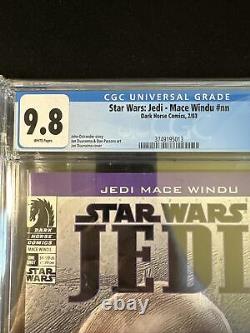 Star Wars Jedi Mace Windu CGC 9.8 White Pages Dark Horse 1st App Asajj 2003