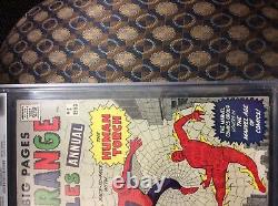 Strange Tales Annual #2 CGC 9.2 NM-With White Page. 4th App Of Spiderman. Rare