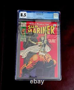 Sub Mariner #9 CGC 8.5 Marvel 1969 WHITE Pages 1st Serpent Crown