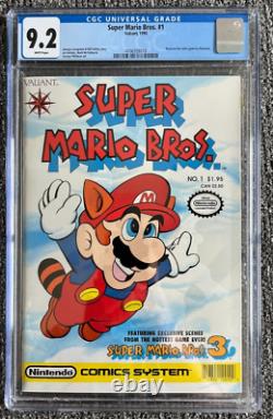 Super Mario Bros. #1 CGC 9.2 WP White Pages (Valiant 1990) Nintendo Comics