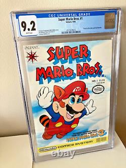Super Mario Bros. 1 CGC 9.2 White Pages Valiant 1990 HIGHEST GRADED