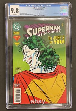 Superman In ACTION COMICS #714 1995 CGC 9.8 Joker Cover White Pages