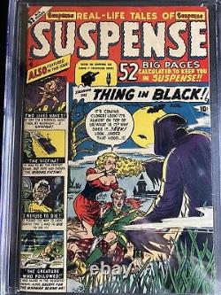 Suspense #4 Atlas Comics 8/50 1950 CGC 6.0 White Pages The Thing in Black