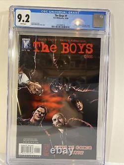 THE BOYS #1 CGC 9.2 WILDSTORM WHITE PAGES 1st App Butcher Baker Amazon Series