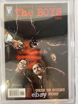 THE BOYS #1 CGC 9.2 WILDSTORM WHITE PAGES 1st App Butcher Baker Amazon Series