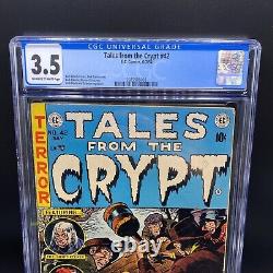 Tales From The Crypt #42 CGC 3.5 OWithWhite Pages Pre Code Horror Beautiful Book