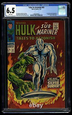 Tales To Astonish #93 CGC FN+ 6.5 White Pages Silver Surfer