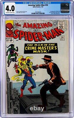 The Amazing Spider-Man #26 CGC 4.0 1965 Off-White to White Pages