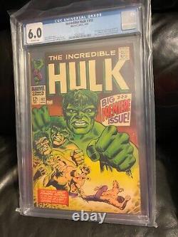 The Incredible HULK (1968) comic book #102 CGC 6.0 Off-White Pages