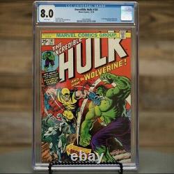 The Incredible Hulk #181 1st Full Wolverine 1974 Holy Grail Cgc 8.0 White Pages