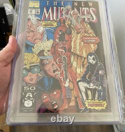 The New Mutants #98 CGC 9.4 NM White Pages 1st App. Deadpool Domino KEY ISSUE