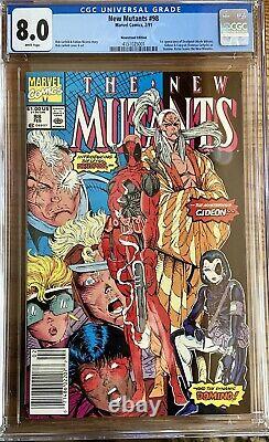 The New Mutants #98 (Feb 1991, Marvel) CGC 8.0 Newsstand Edition White Pages
