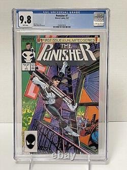 The Punisher #1 CGC 9.8 White Pages 1st Ongoing Series 1987 Marvel Comics