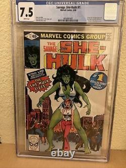 The Savage She-Hulk #1 CGC 7.5 White Pages 1980 Marvel 1st Appearance She-Hulk