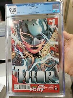 Thor #1 CGC 9.8 2014 Marvel 1st Jane Foster as Thor White Pages Dauterman MCU